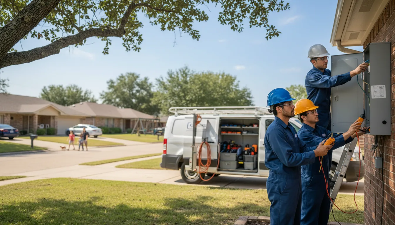 Certified electrician providing emergency electrical services in Finger, TN